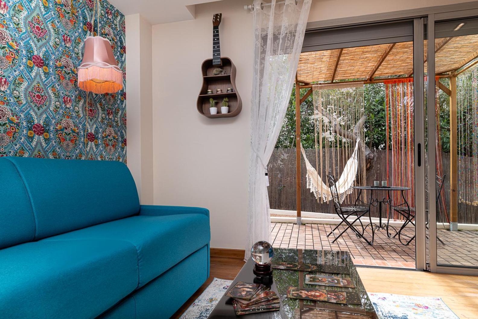 Studio Terrasse La Roulotte Du Tzigane Mandara Beach Antibes Juan-Les-Pins Bagian luar foto